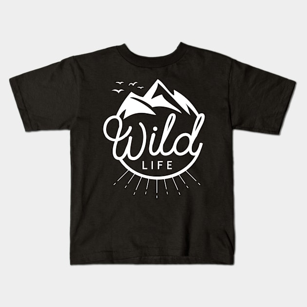 Wild life Kids T-Shirt by p308nx